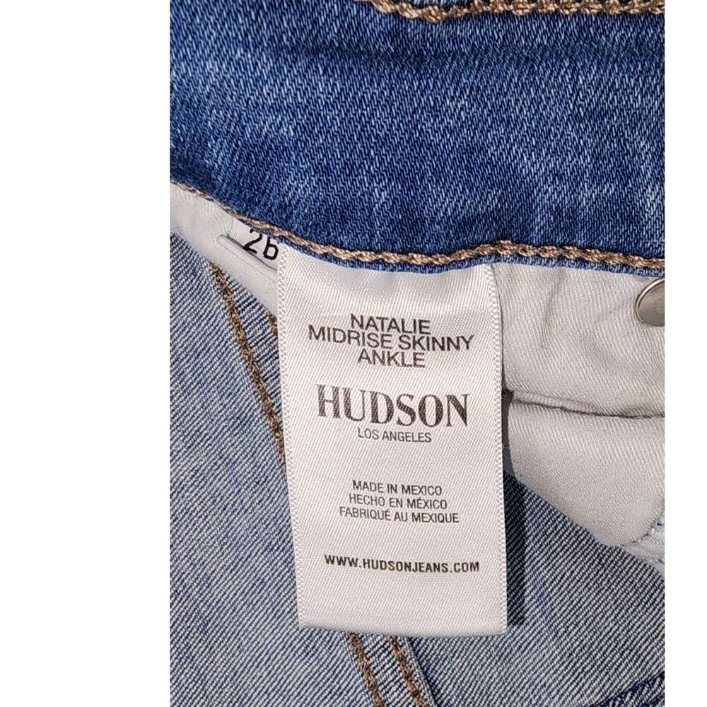 Hudson Natalie Mid-Rise Skinny Ankle Jeans Size 26 x 28 - Picture 8 of 8